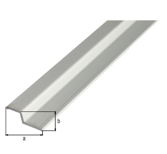 Alberts® Griffprofil, abgewinkelt, Alu, 40x13mm, Länge 2m