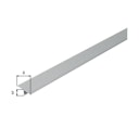 Alberts® T-Abdeckprofil, Alu silber elox.,LxBxH 1000x15x9mm 477103