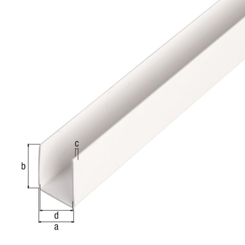 Alberts® U-Profil, Kunststoff, versch. Größen