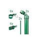 Alberts® Zauneck-Set Maschendrahtzaun,z.Einbet.,grün,Zaunhöhe:1250mm 601416Bild