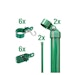 Alberts® Zauneck-Set Maschendrahtzaun,z.Einbet.,grün,Zaunhöhe:1500mm 601447Bild