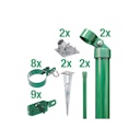 Vorschaubild Alberts® Zauneck-Set f. Maschend., grün kstb.,m.Einschlag-B.,f.Höhe 2000 mm 601621