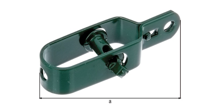 Alberts® Drahtspanner mit Stahlnuss, verzinkt, grün Kst.b., Gesamtlänge 100 mm, Größe 2 610692