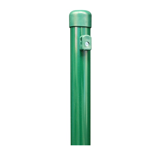 Alberts® Zaunpf.,zinkp.grün Kst.b.,Länge 2500mm,Pfostenst. ⌀48mm,Geflechth. 2000mm 613402