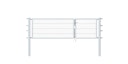 Vorschaubild Alberts® Doppeltor Flexo,feuerverzinkt,lichte BxH1000+2000x800,PF80x80/1500mm 646516