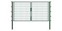 Vorschaubild Alberts® Doppeltor Flexo,fvz.grün Kst.b.RAL 6005,li.BxH1000+2000x1000,PF80x80/1700mm 646615