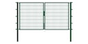 Vorschaubild Alberts® Doppeltor Flexo,fvz.grün Kst.b.RAL 6005,li.BxH1000+2000x1200,PF80x80/1900mm 646622