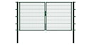 Vorschaubild Alberts® Doppeltor Flexo,fvz.grün Kst.b.RAL 6005,li.BxH1000+2000x1600,PF80x80/2300mm 646646