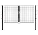 Vorschaubild Alberts® Doppeltor Flexo,fvz.anth Kst.b.RAL 7016,li.BxH1000+2000x1200,PF80x80/1900mm 646998