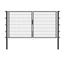 Vorschaubild Alberts® Doppeltor Flexo,fvz.anth Kst.b.RAL 7016,li.BxH1000+2000x1600,PF80x80/2300mm 647025