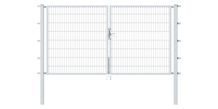 Alberts® Doppeltor Flexo,feuerverzinkt,lichte BxH3500x800,PF80x80/1500mm 647957