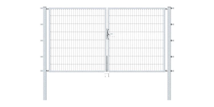 Alberts® Doppeltor Flexo,feuerverzinkt,lichte BxH3500x1200,PF80x80/1900mm 647971