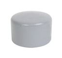 Vorschaubild Alberts® Pfostenkappe für  runde Metallpfosten, Kunststoff, grau, ⌀42 mm 654436