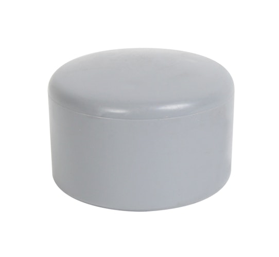 Alberts® Pfostenkappe für  runde Metallpfosten, Kunststoff, grau, ⌀42 mm 654436