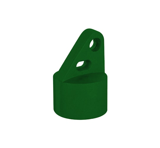 Alberts® Strebenkappe, Aluminium, grün Kst.b. RAL 6005, für Pfosten ⌀34 mm 655105