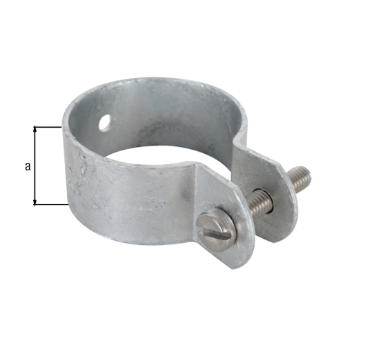 Alberts® Schelle,Befest. v.Streben u.Spannbrücken an Pfosten,feuerverz.,⌀42mm,Breite22mm 655426