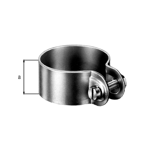 Alberts® Schelle,Befest. v.Streben u.Spannbrücken an Pfosten,feuerverz.,⌀48mm,Breite25mm 656201