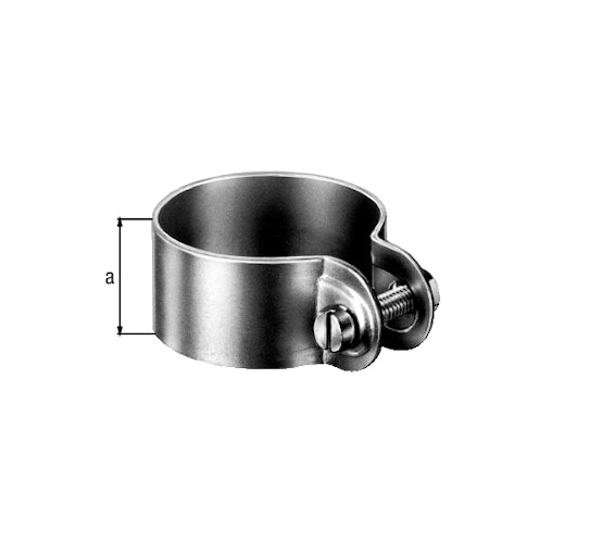 Alberts® Schelle,Befest. v.Streben u.Spannbrücken an Pfosten,feuerverz.,⌀76mm,Breite25mm 656225