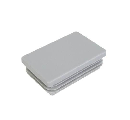 Alberts® Pfostenkappe für Vierkant-Metallpfosten, Kunststoff, grau, 60x40 mm 657765