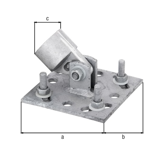 Alberts® Zaunsystem Fix-Clip Pro Strebenplatte