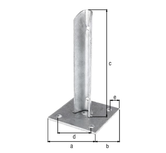 Alberts® Zaunsystem Fix-Clip Pro Pfostenfuß Ø34mm
