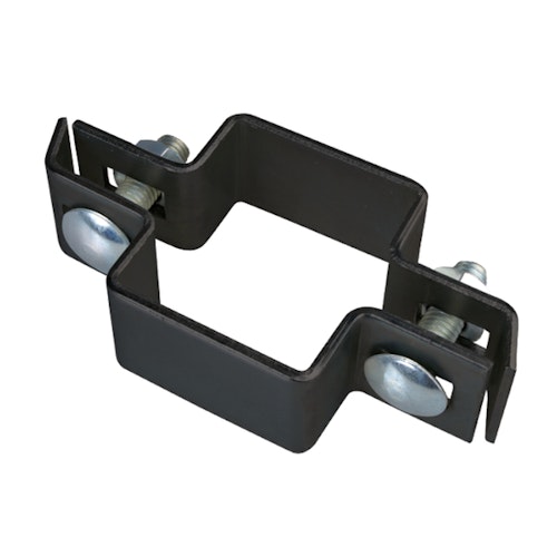 Alberts® Mittelschelle für Vierkantpfosten,verzinkt,anthrazit Kst.b,für Pfosten 40x40mm 680268