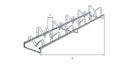Vorschaubild Alberts® Mehrfach-Fahrradständer Kiel freist.,fvz,z.Aufschr.,Einstellplätze 10,L3000 mm 692803
