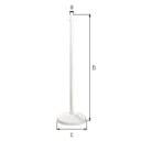 Alberts® Absperrketteständer Inside zinkph.,weiß,transportabel Pf.⌀25mm, H ü.Boden 900 mm 783259