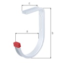 Vorschaubild Deckenhaken gebogen Alu 90x170x130 mm
