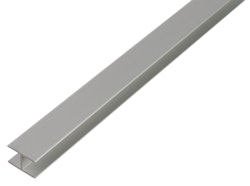 Alberts® H-Profil, selbstklemmend, 15,9x30x1,8 mm, Alu silber eloxiert