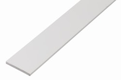 Alberts® Flachstange, Kunststoff, weiß, Länge 2,6m, versch. Breiten