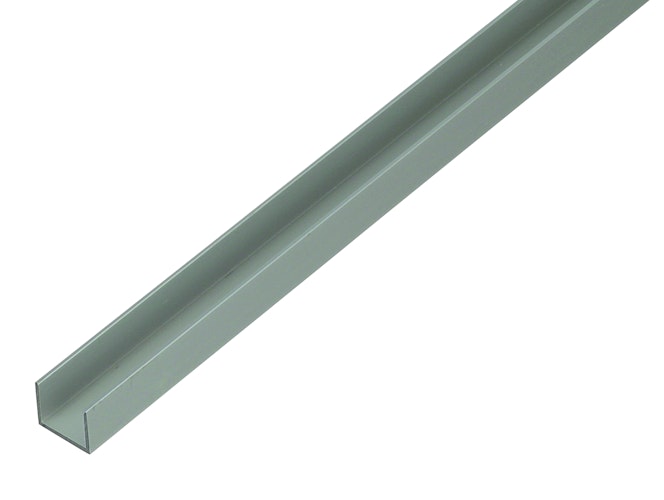 Alberts® U-Profil für Spanplatten, Alu, versch. Größen