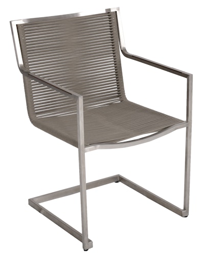 Garden Pleasure Freischwinger SIENNA, Edelstahl / Rope Khaki - Einzelstück