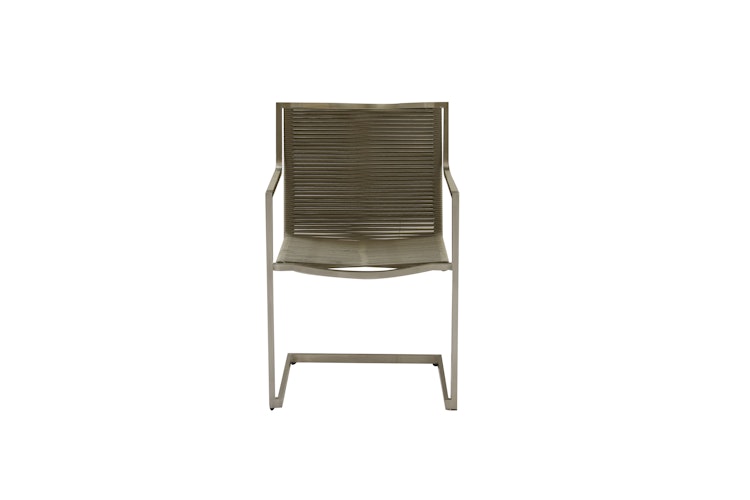 Garden Pleasure Freischwinger SIENNA, Edelstahl / Rope Khaki - Einzelstück