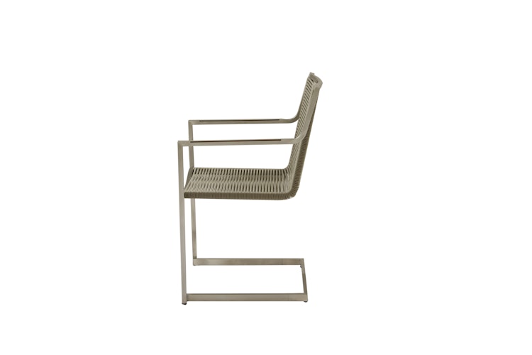 Garden Pleasure Freischwinger SIENNA, Edelstahl / Rope Khaki - Einzelstück
