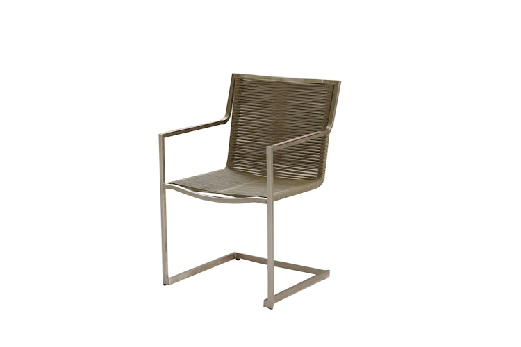 Garden Pleasure Freischwinger SIENNA, Edelstahl / Rope Khaki - Einzelstück