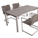 Garden Pleasure Dining-Set SIENNA, Tisch + 4 Stühle, Edelstahl / Rope / HPL BetonoptikBild