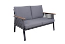 Garden Pleasure Lounge-Set DENIA, Aluminium Anthrazit / Rope / Kissen 100 % Polyester