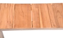 Garden Pleasure Gartenmöbel Set DALLAS / DENVER 02, Tisch 200 x 90 + Bank + 4 Stapelsessel, Edelstahl / Teak