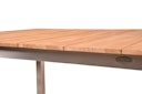 Garden Pleasure Gartenmöbel Set DALLAS / DENVER 02, Tisch 200 x 90 + Bank + 4 Stapelsessel, Edelstahl / Teak