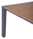 Garden Pleasure Gartenmöbel Set SILEA / TREVISO 01, Tisch 200 x 100 + 4 Stapelsessel, Aluminium / Nonwood