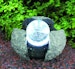 Gardenforma Wasserspielset Brandur - Granit dunkelgrau mit drehender GlaskugelBild