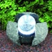 Gardenforma Wasserspielset Brandur - Granit dunkelgrau mit drehender GlaskugelBild