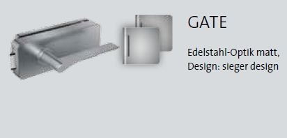 Gate-Edelstahl-matt