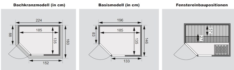 Karibu Woodfeeling Sauna Jada - 38 mm Massivholz Aktionssauna inkl. gratis Saunaofen & 8-teiligem Zubehörpaket (Gesamtwert 1071,91€) Bild