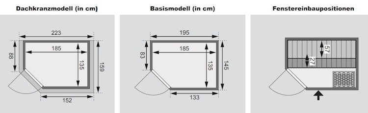 Karibu Woodfeeling Sauna Jella - 38 mm Massivholz Aktionssauna inkl. gratis Saunaofen & 8-teiligem Zubehörpaket (Gesamtwert 1071,91€)