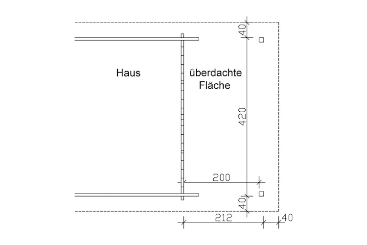 Dachverlängerung auf 212 x 420 cm für Bern Bild