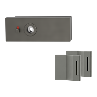 Griffwerk PURISTO S -Kaschmirgrau Ganzglastürbeschlagset -3-teiliger Bandsatz -ohne Griff mit Magnetfalle -smart2lock