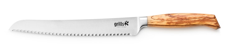 Grills.de Brotmesser mit Olivenholzgriff 22cm Bild