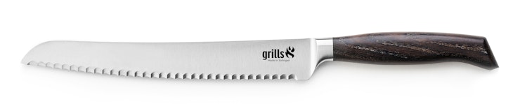 Grills.de Brotmesser mit Eichenholzgriff 22cm Bild